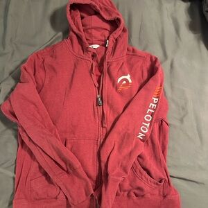Peloton maroon hoodie size 1x